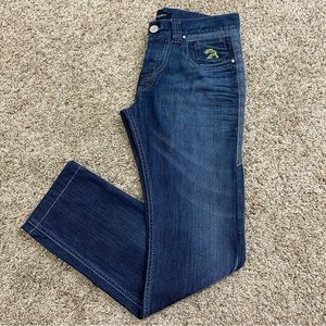 Byblos Ladies Size 30 Straight Leg Blue Jeans